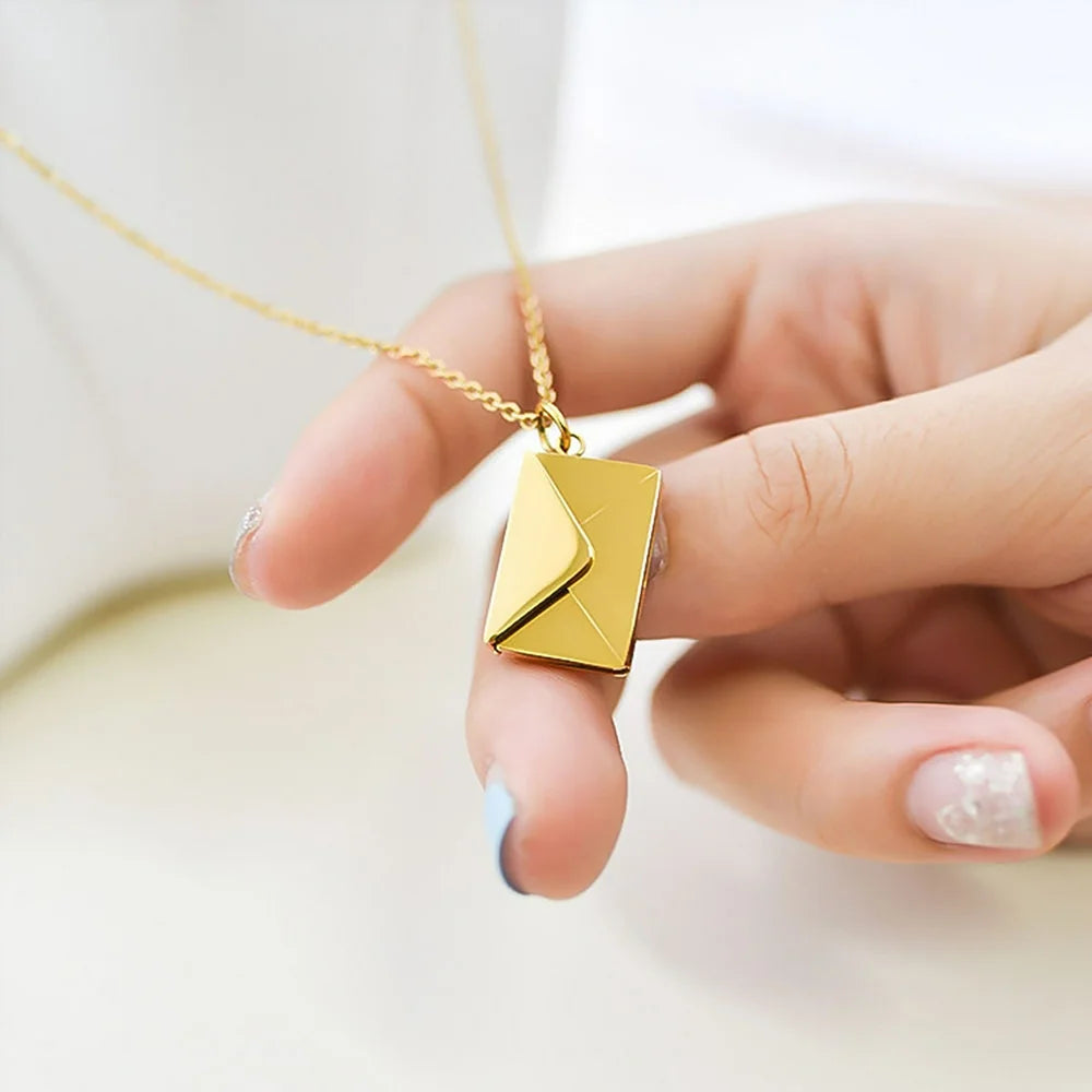 Love Letter Envelope Pendant Necklace