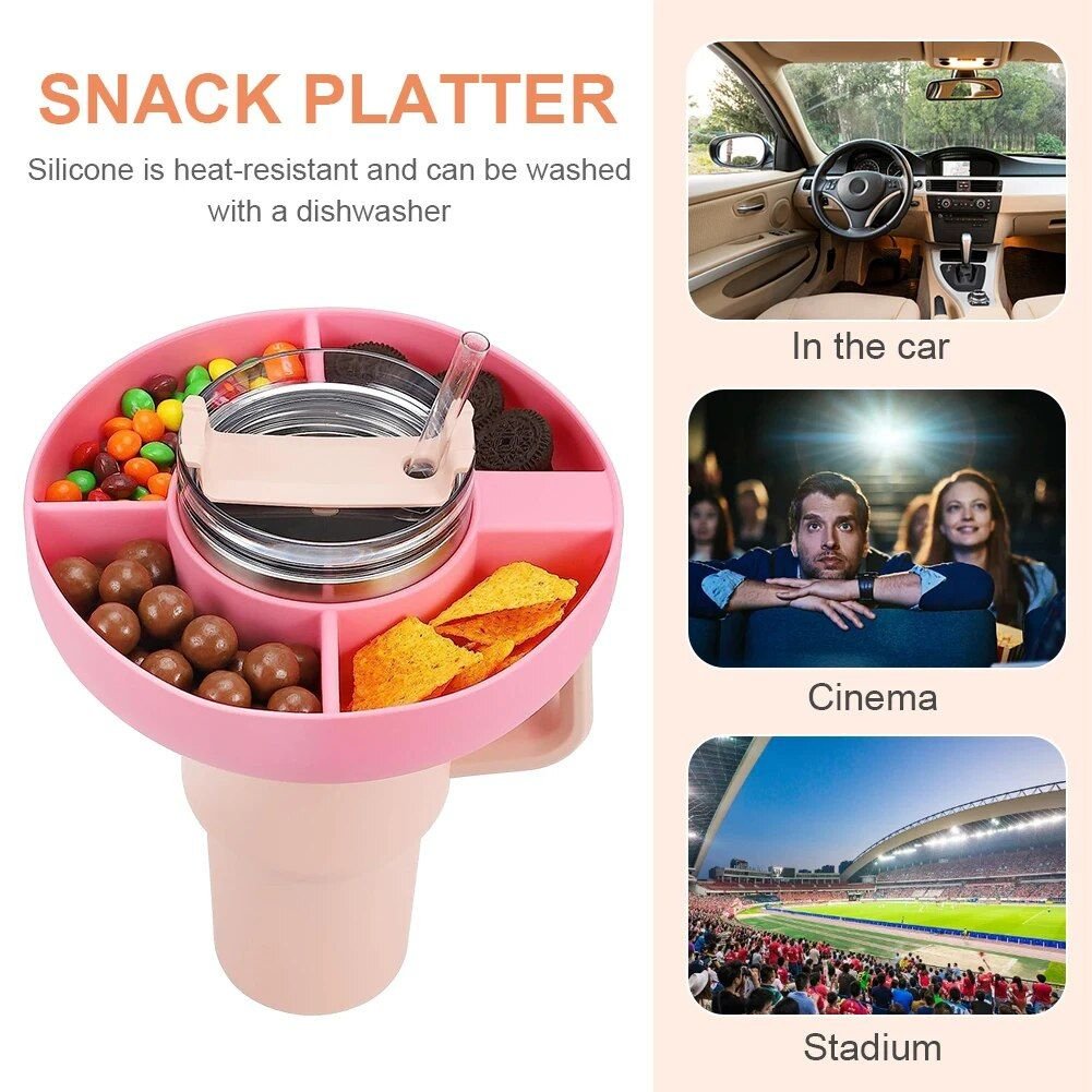 Tumbler Silicone Snack Bowl