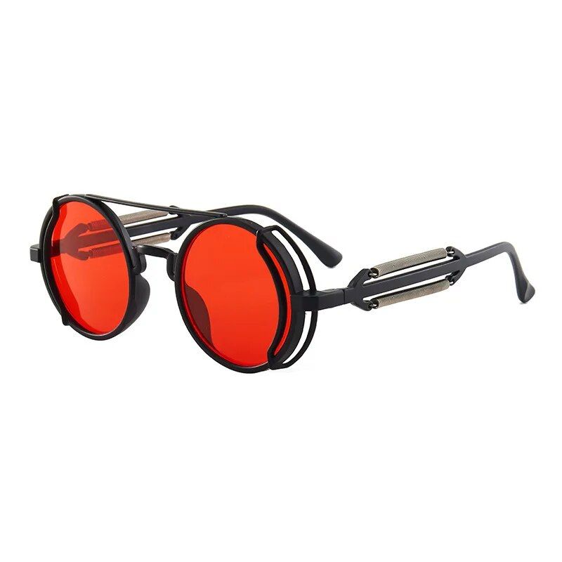 Chic Punk-Style Round Sunglasses