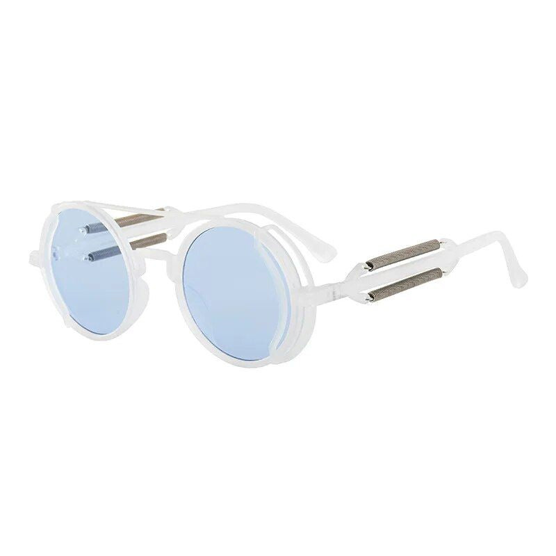 Chic Punk-Style Round Sunglasses