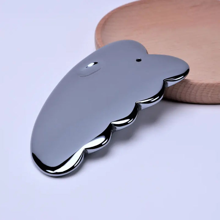 1PCS Terahertz Stone Gua Sha Facial Tool Natural Terahertz Gua Sha Board for SPA Therapy Trigger Point Treatment and Mitigation Deep Tissue of Tensions and Stress