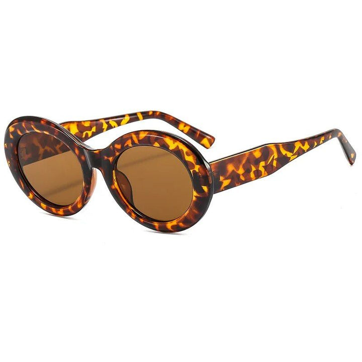 Retro Zebra Stripes Oval Sunglasses