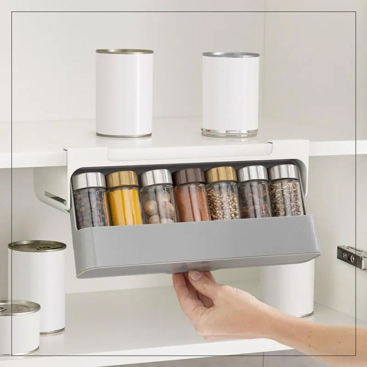 Self-adhesive Spice Organizer Rack