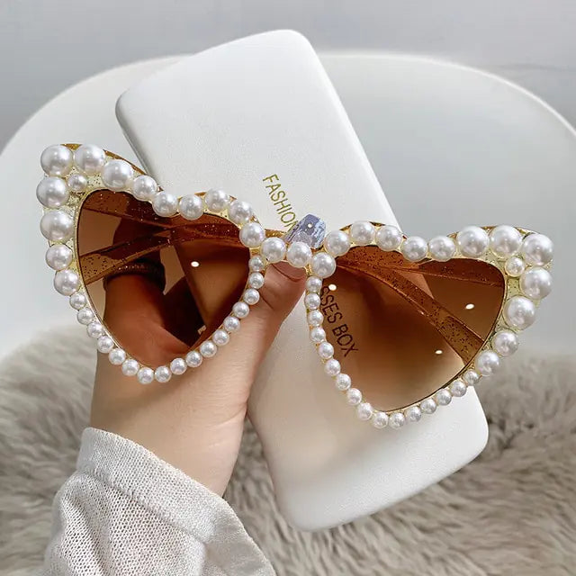 Cat Eye Heart shape Fashion Sunglasses