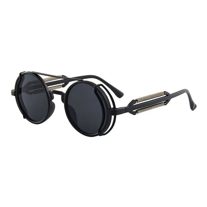 Chic Punk-Style Round Sunglasses