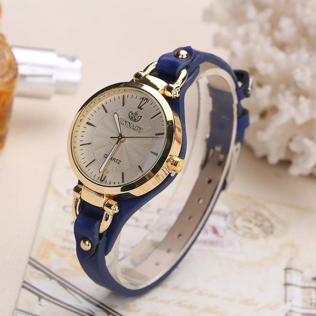 Elegant Leather Casual Chic Wristwatch