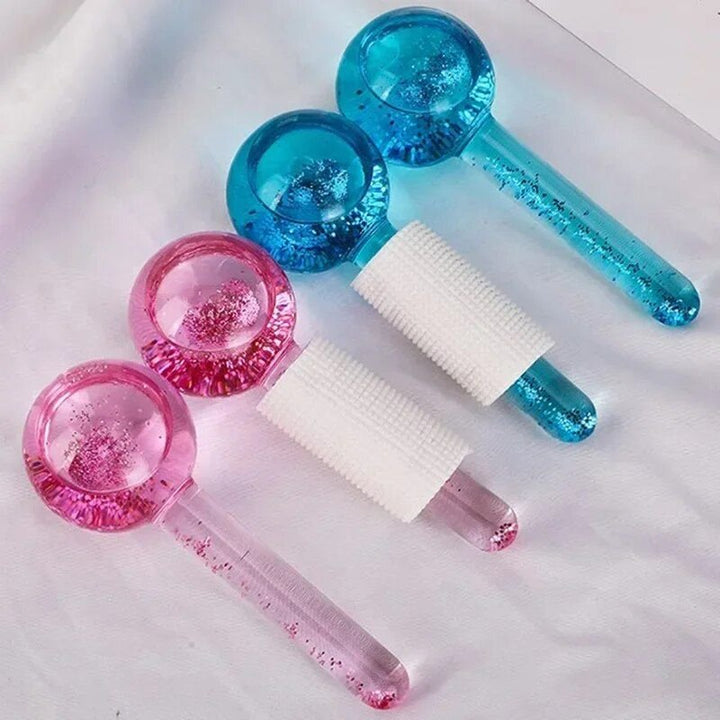 Facial Cooling Globes Crystal Ice Roller Balls for Face and Eye Massage