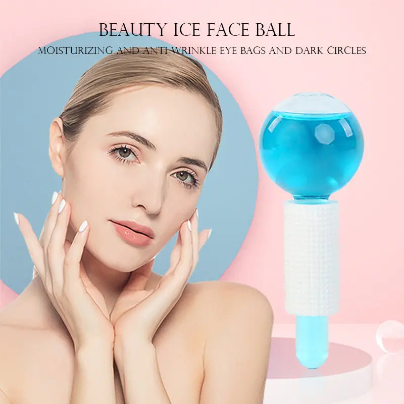 Facial Cooling Globes Crystal Ice Roller Balls for Face and Eye Massage