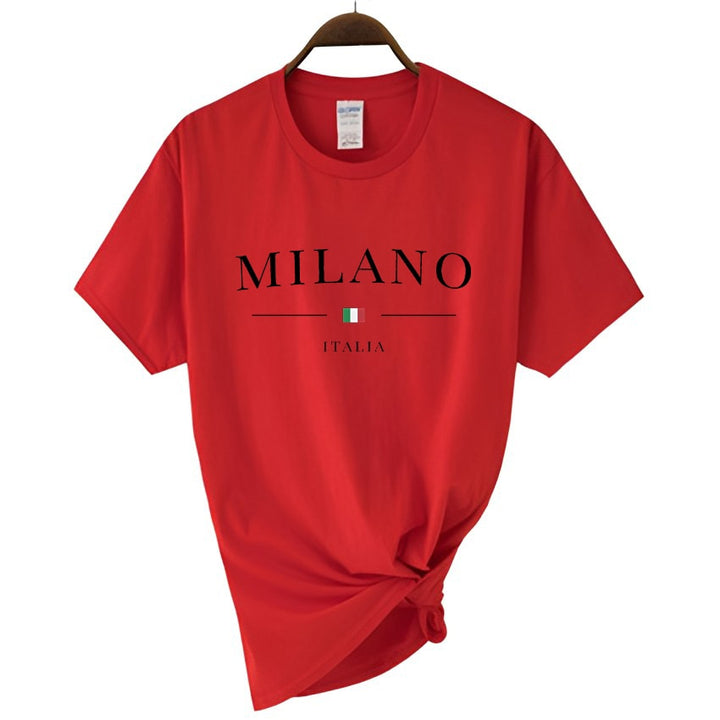 Summer Milano Print T-shirt for Ladies