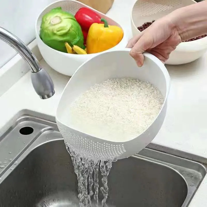 Kitchen Drain Basket Rice Bowl