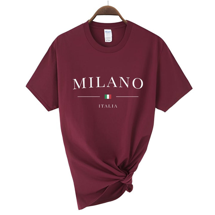 Summer Milano Print T-shirt for Ladies