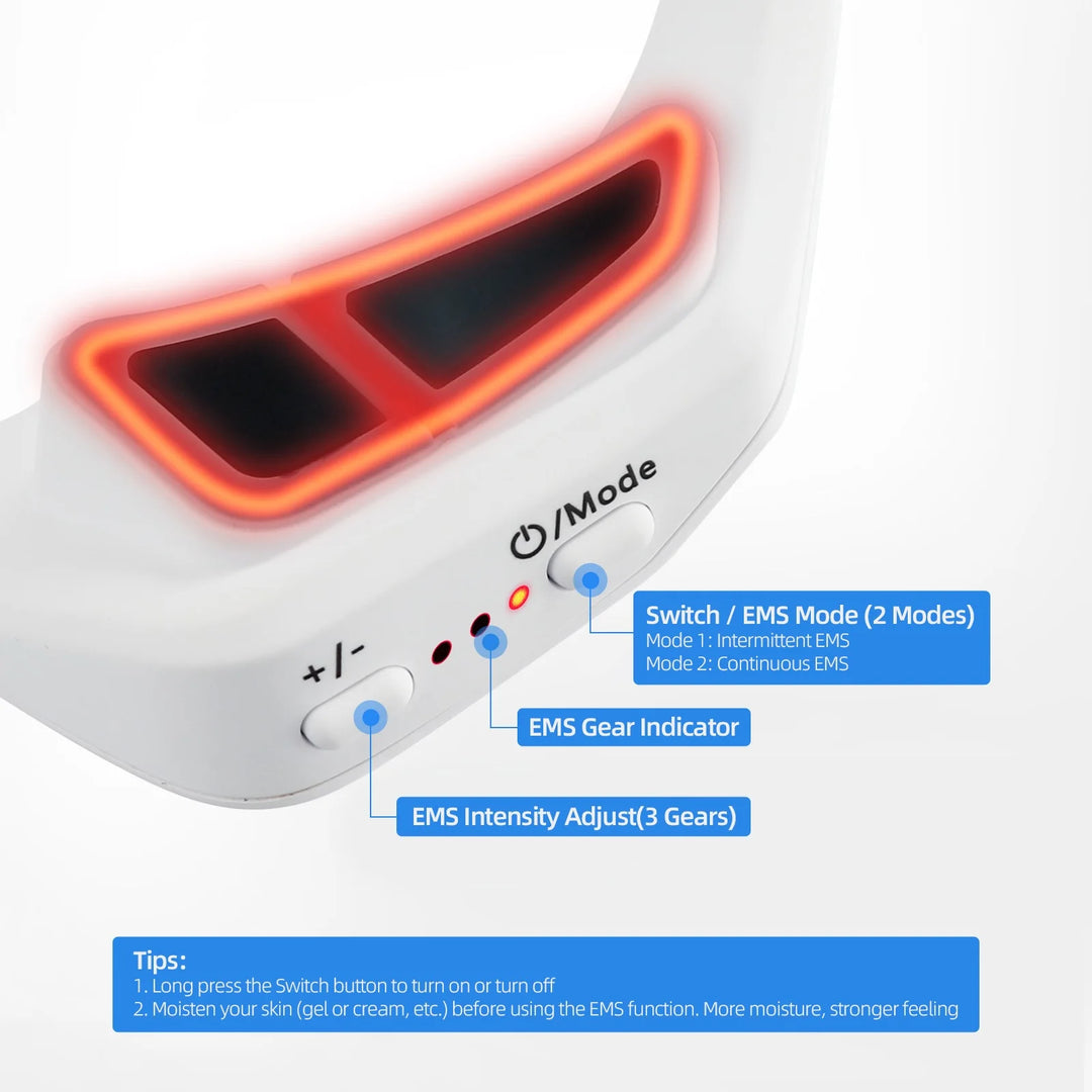 3D EMS Red Light Micro Current Eye Massager