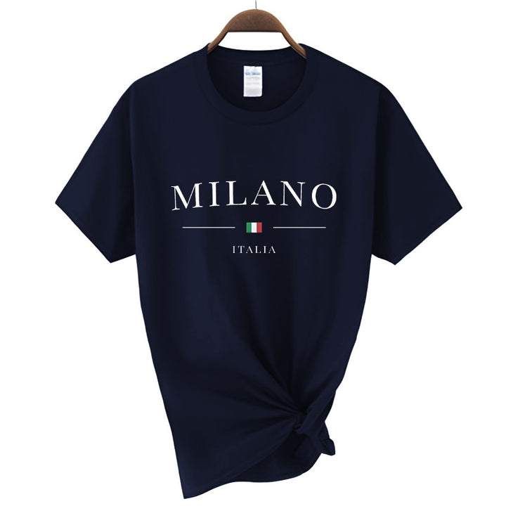 Summer Milano Print T-shirt for Ladies