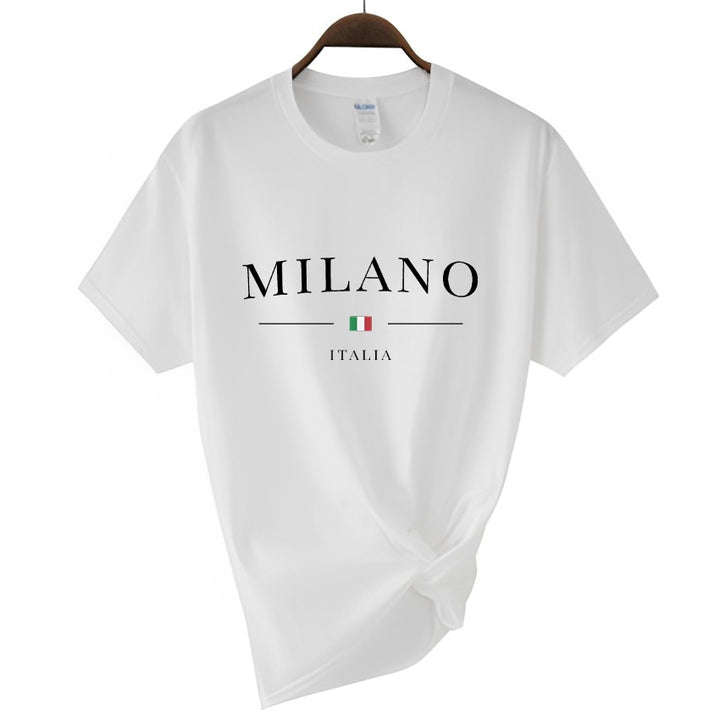 Summer Milano Print T-shirt for Ladies