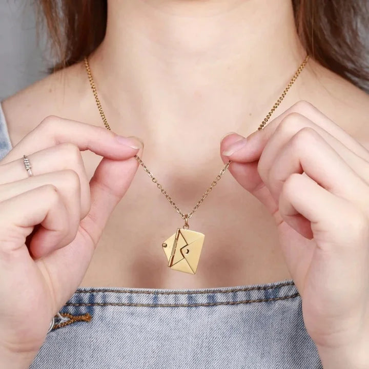 Love Letter Envelope Pendant Necklace