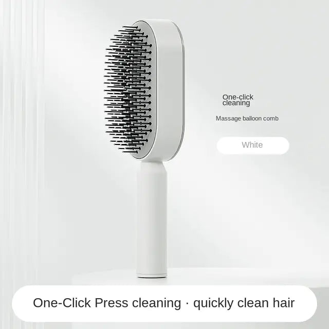 Self Cleaning Massage Scalp Comb Anti-Static Hairbrush