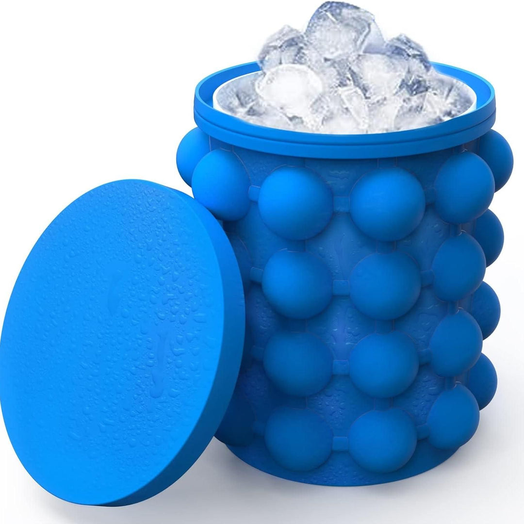 Silicone Mold Ice Cube Maker Portable Bucket