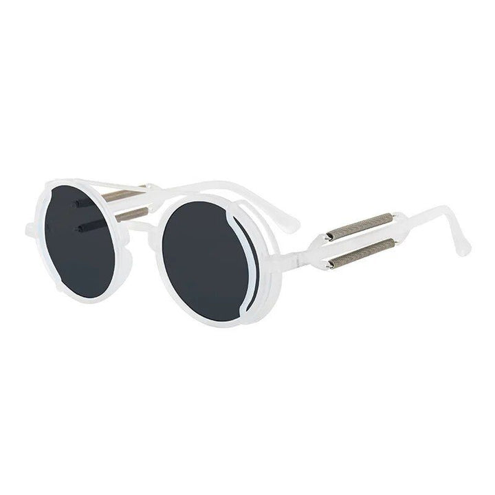 Chic Punk-Style Round Sunglasses