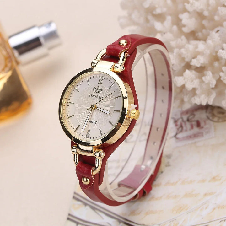 Elegant Leather Casual Chic Wristwatch