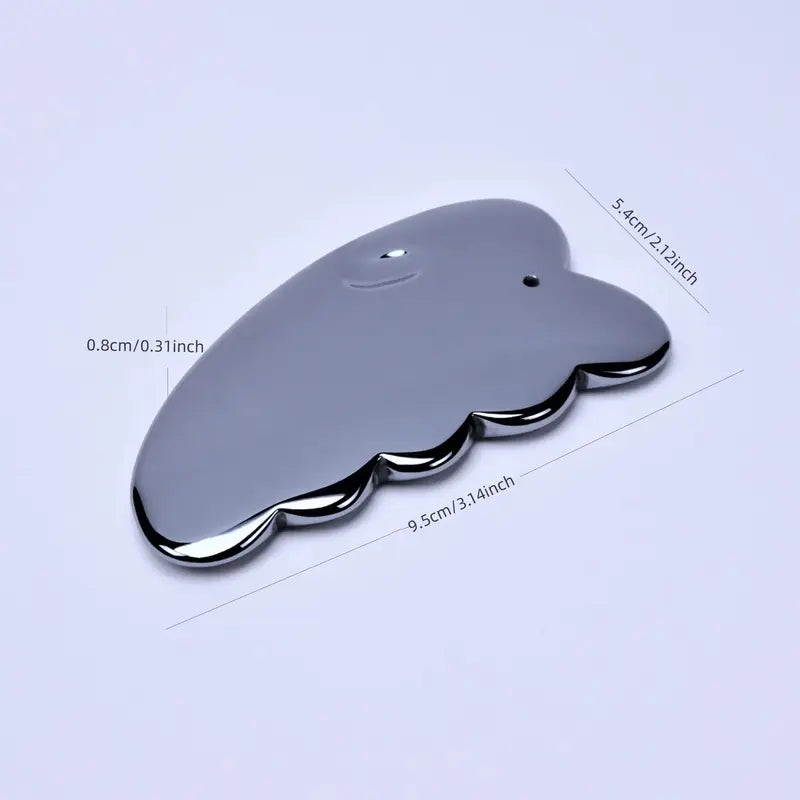 1PCS Terahertz Stone Gua Sha Facial Tool Natural Terahertz Gua Sha Board for SPA Therapy Trigger Point Treatment and Mitigation Deep Tissue of Tensions and Stress