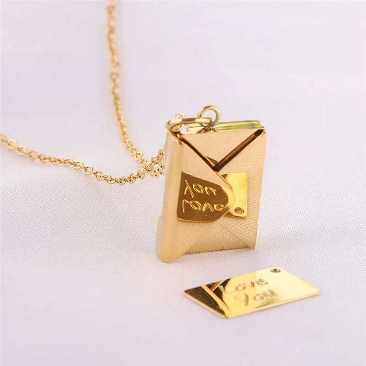 Love Letter Envelope Pendant Necklace