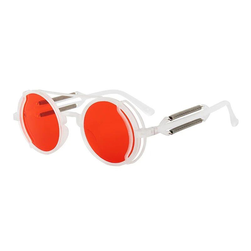 Chic Punk-Style Round Sunglasses