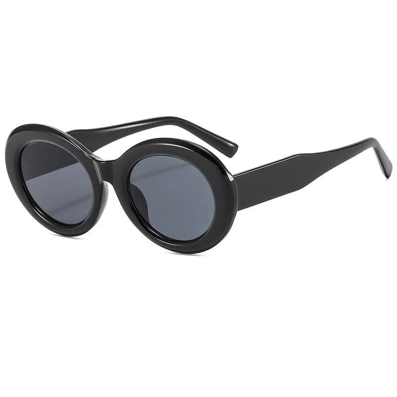 Retro Zebra Stripes Oval Sunglasses