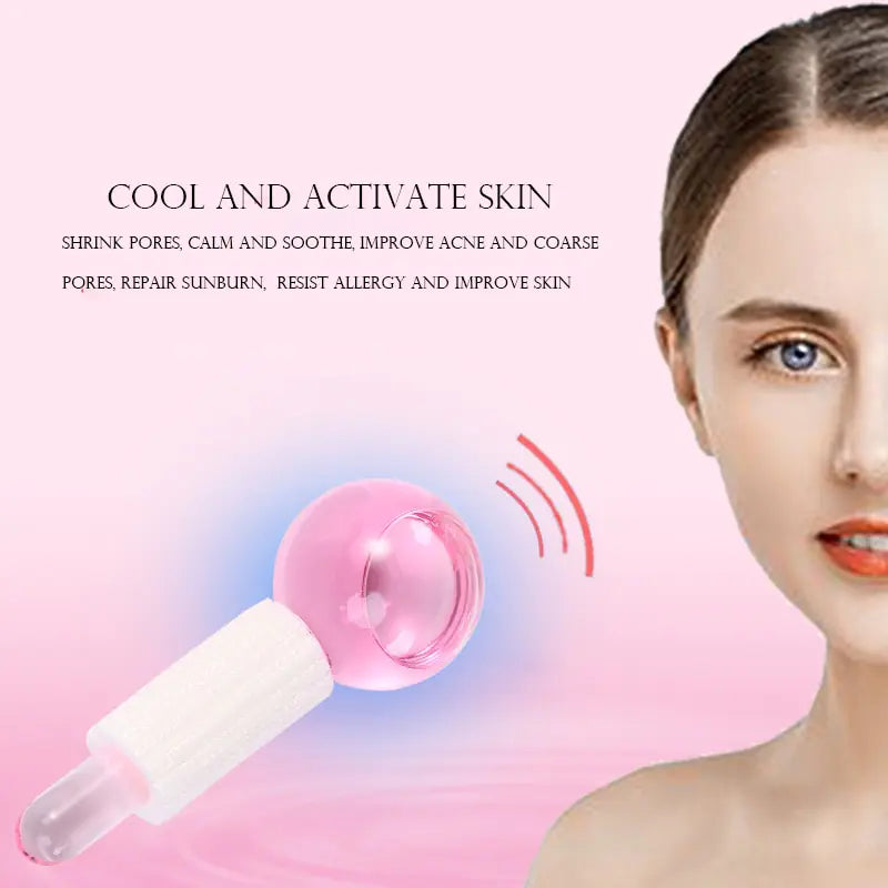 Facial Cooling Globes Crystal Ice Roller Balls for Face and Eye Massage