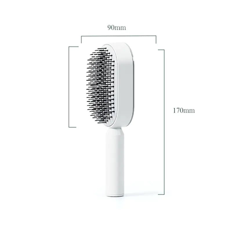 Self Cleaning Massage Scalp Comb Anti-Static Hairbrush