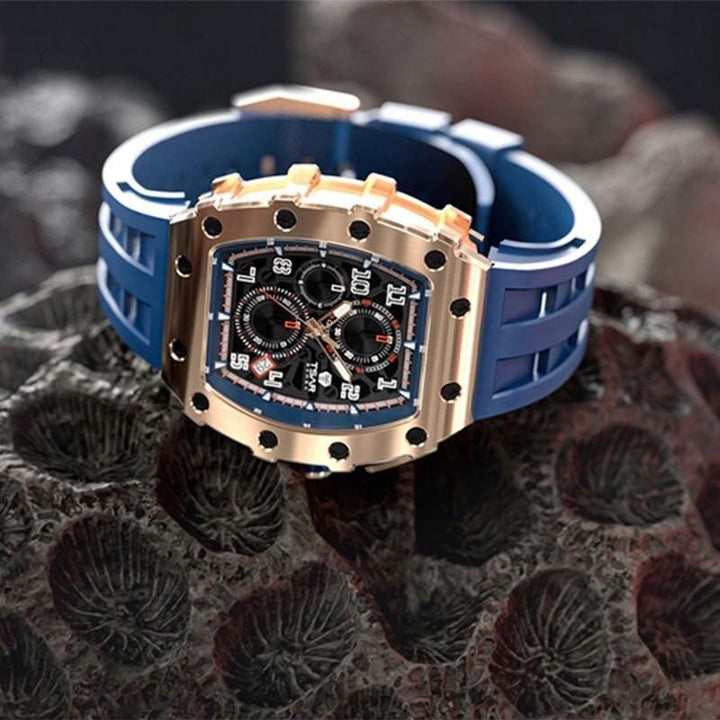 Fashionable Men's Quartz Watch with Sapphire Crystal & 50M Water Resistance