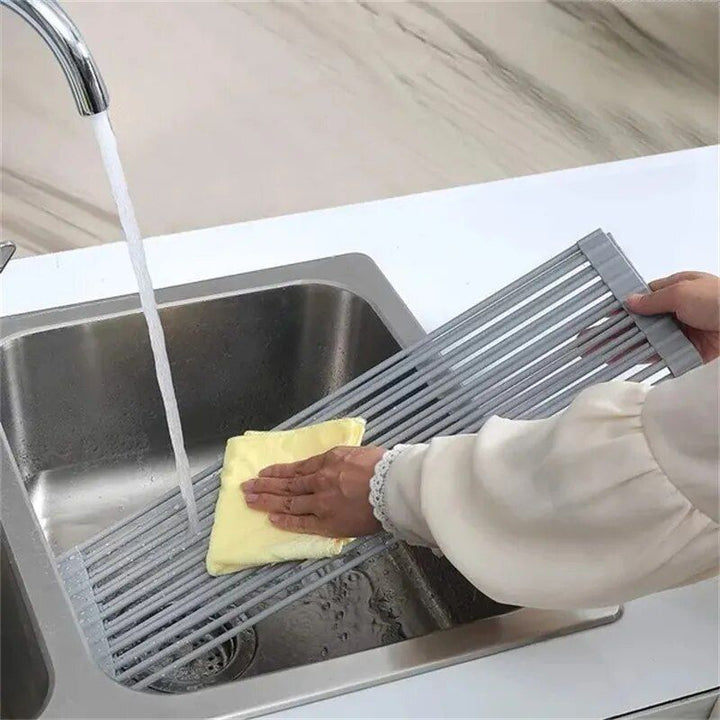 Multi-Purpose Roll-Up Sink Drying Rack