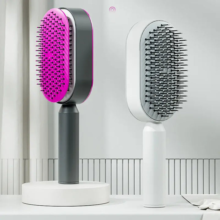 Self Cleaning Massage Scalp Comb Anti-Static Hairbrush