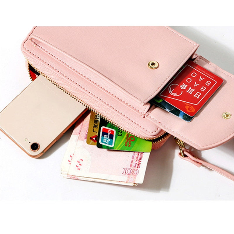 Fashion mini shoulder bag mobile pouch leather