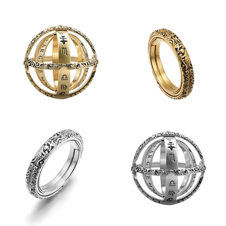 Vintage Astronomical Ball Rings - Bluemoon Allure