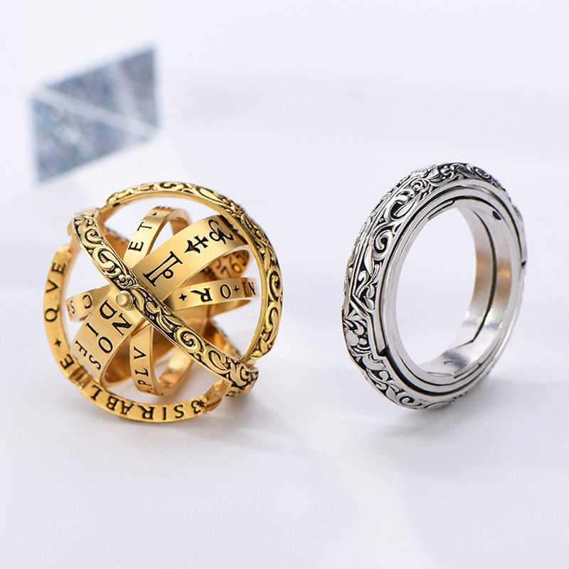 Vintage Astronomical Ball Rings - Bluemoon Allure