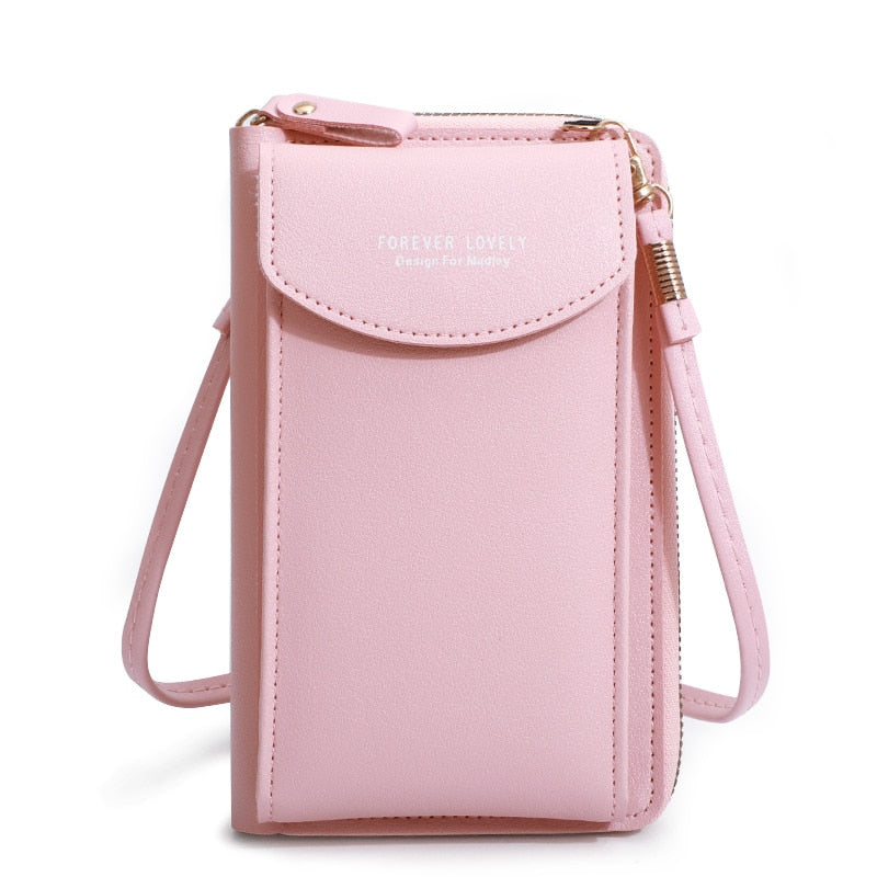 Fashion mini shoulder bag mobile pouch leather