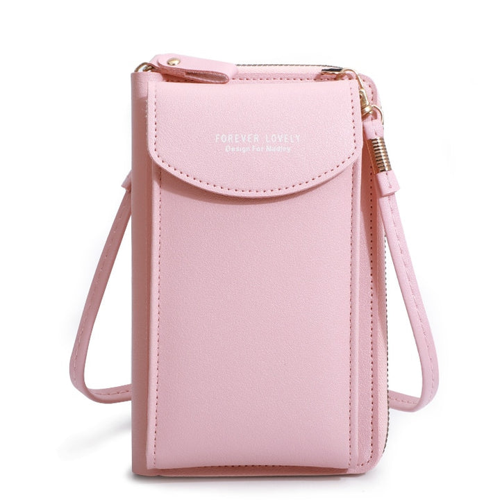 Fashion mini shoulder bag mobile pouch leather