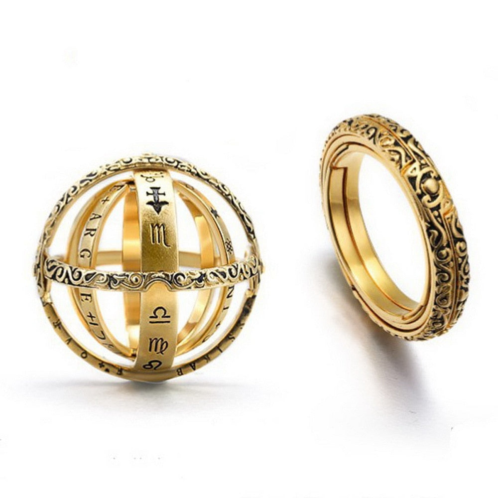 Vintage Astronomical Ball Rings - Bluemoon Allure