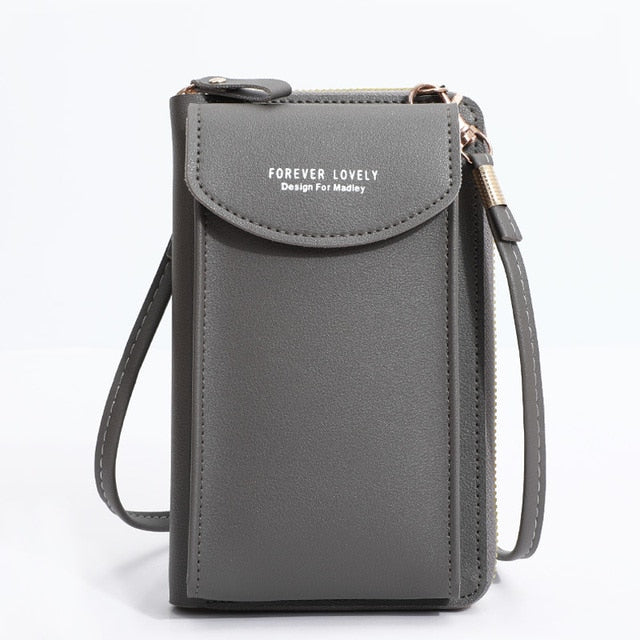 Fashion mini shoulder bag mobile pouch leather