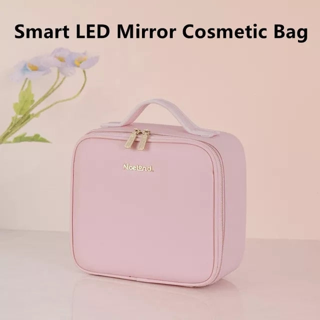 Smart LED Mirror Cosmetic makeup Bag
