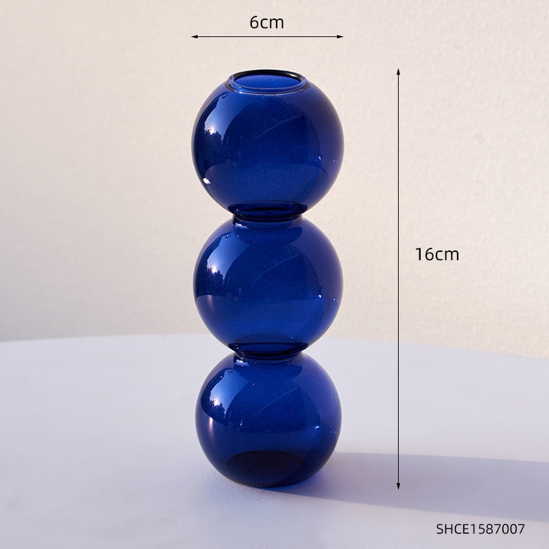 Glass Bubble Vase - Bluemoon Allure