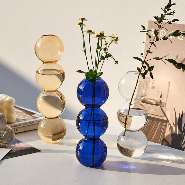 Glass Bubble Vase - Bluemoon Allure