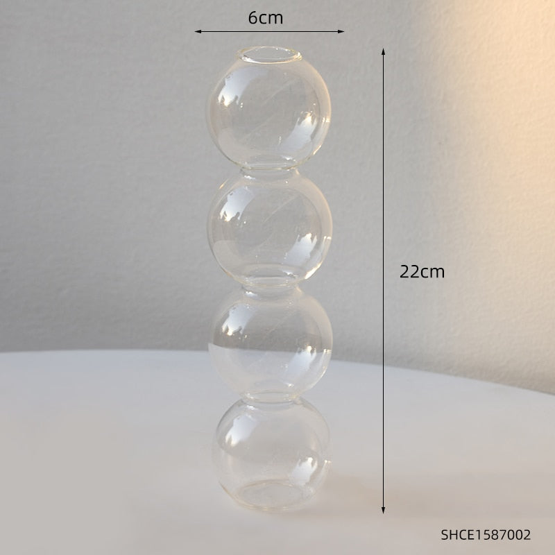 Glass Bubble Vase - Bluemoon Allure