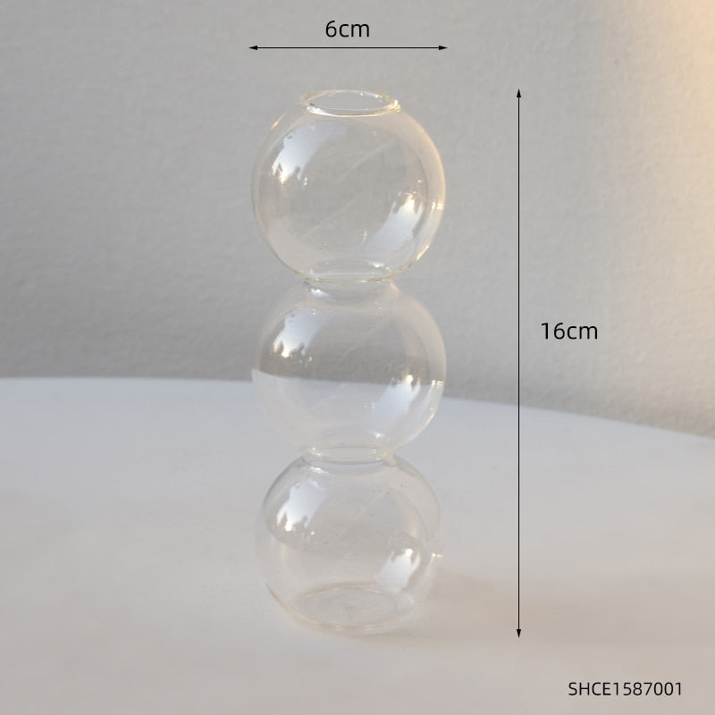 Glass Bubble Vase - Bluemoon Allure