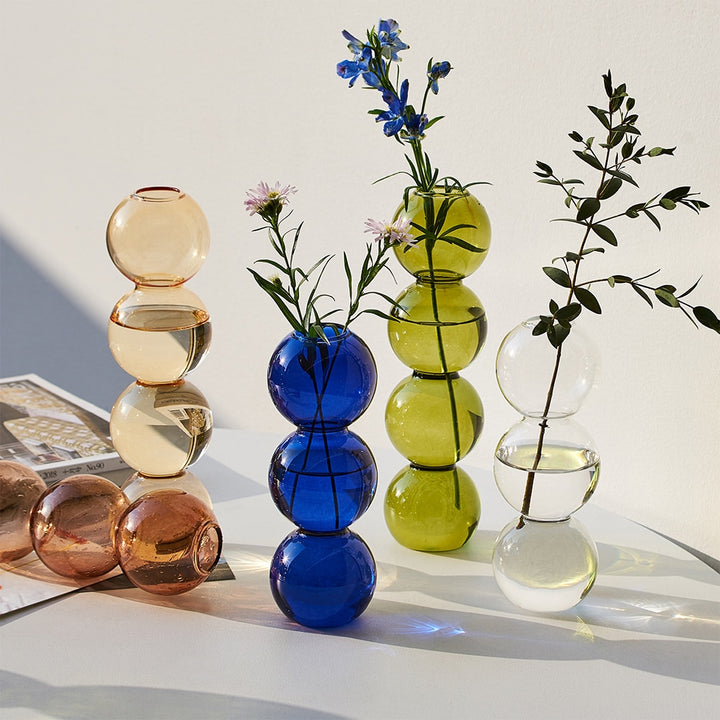 Glass Bubble Vase - Bluemoon Allure