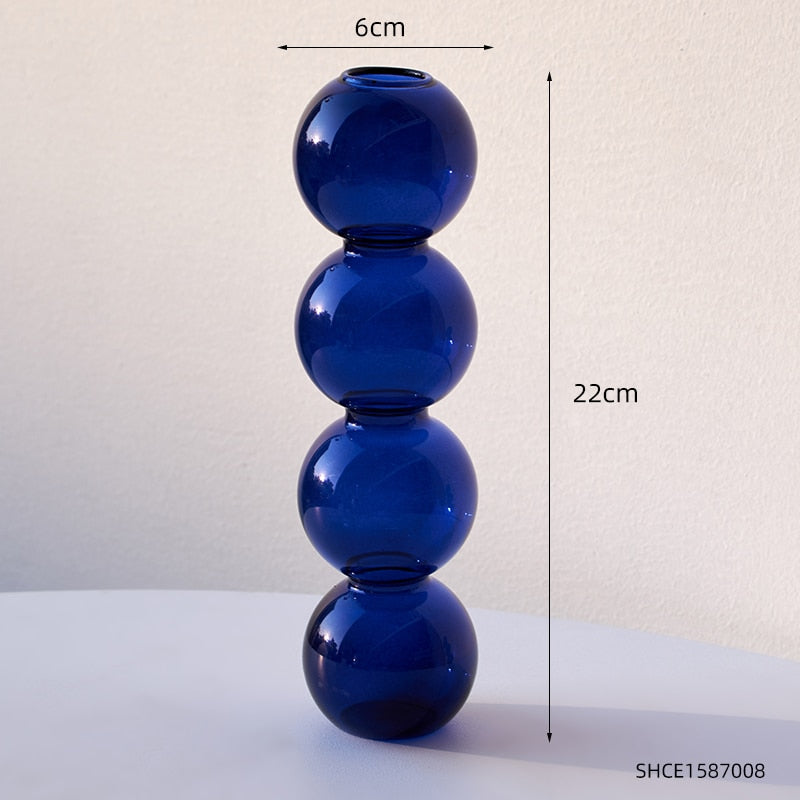 Glass Bubble Vase - Bluemoon Allure