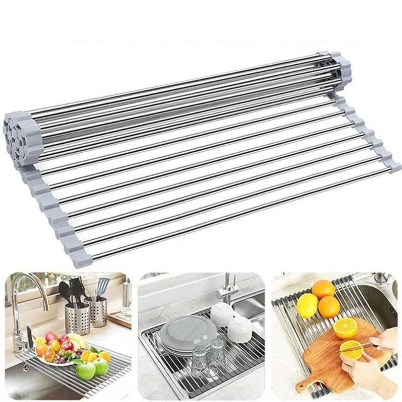 Multi-Purpose Roll-Up Sink Drying Rack