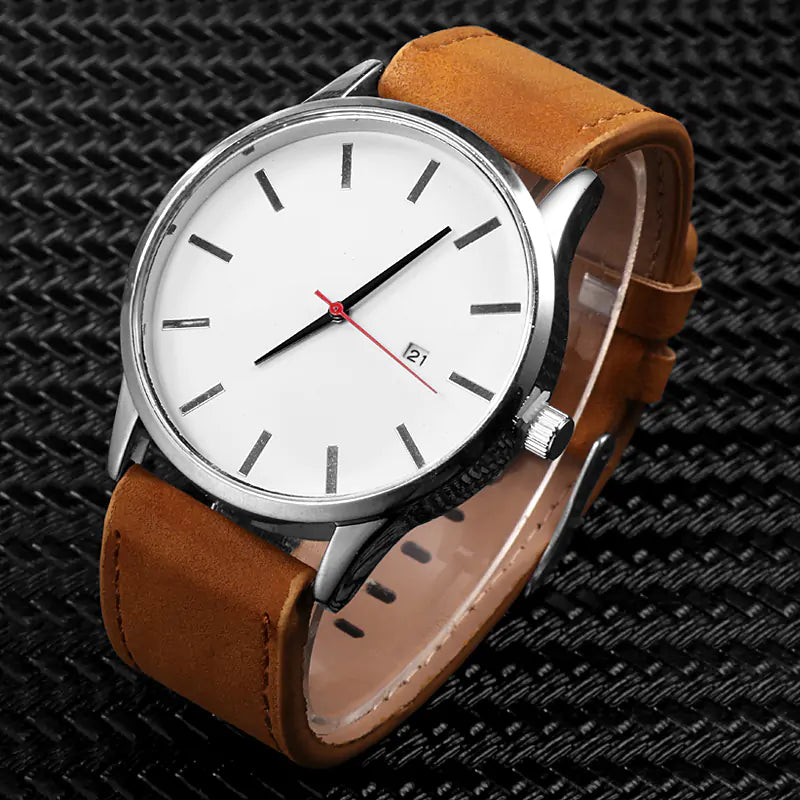 Leather Quartz Watch