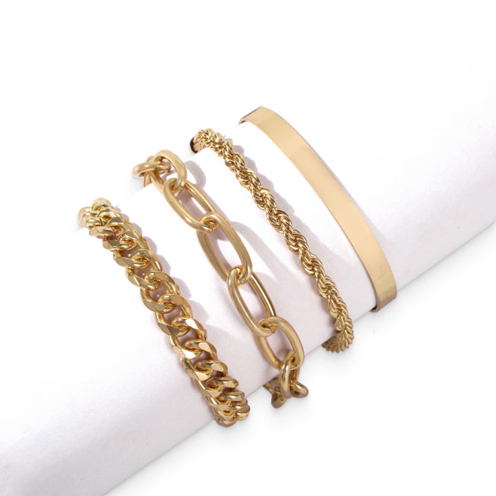 Gold Bracelet Set 