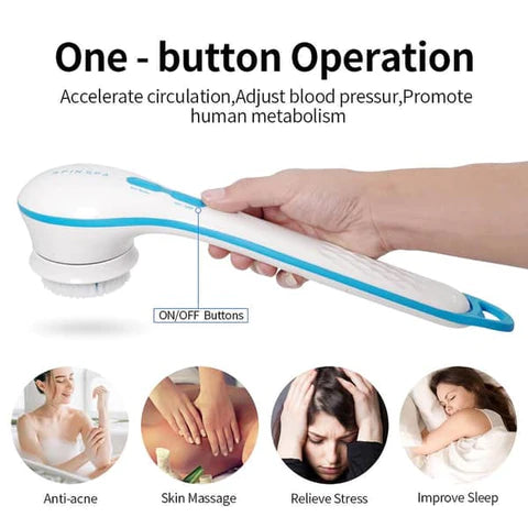 Multiple Attachments bath Body Brush Skin Massager